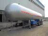 3 essieux LPG 50cbm semi-remorque de pétrolier