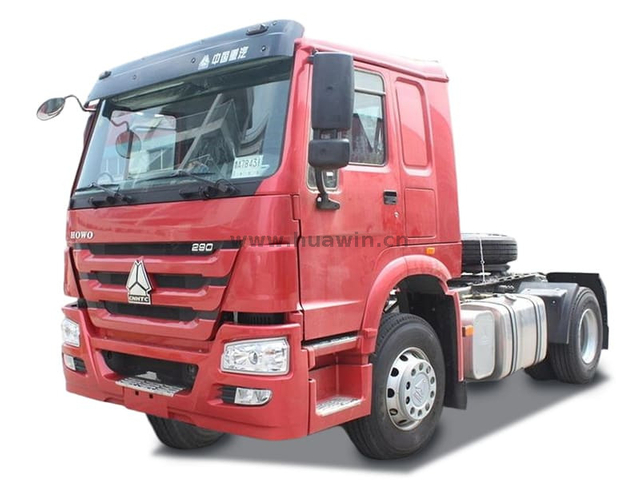 Camion de tracteur Sinotruk Howo 4 × 2 avec une forte puissance de cheval