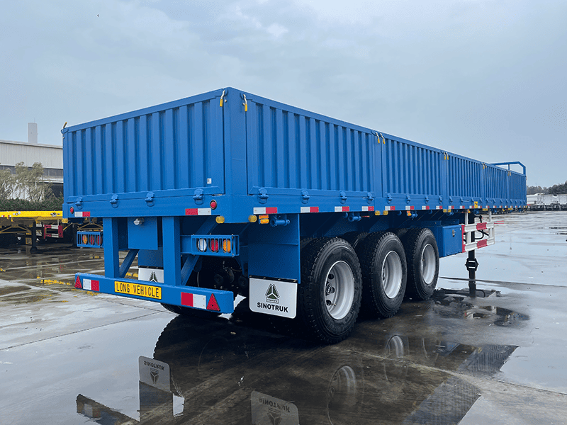 3 essieux semi-remorque de la paroi lat&eacute;rale de 40 pieds 2