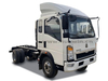 Sinotruk Howo 4 × 2 Light Duty avec le châssis de cargaison de déflecteur d'air 