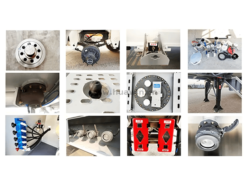 CIMC 3 essieux 46000 litres de remorque-citerne en alliage d'aluminium-11