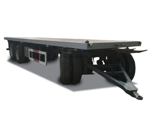 40 pieds trois alxes Récipient Remorque de traction