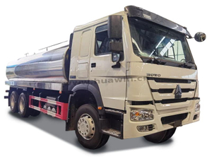 Howo 6x4 Milk Water Tanker 20 CBM Camion en acier inoxydable