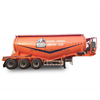 Sinotruk 3 essieux V Type de ciment en vrac Semi-remorque