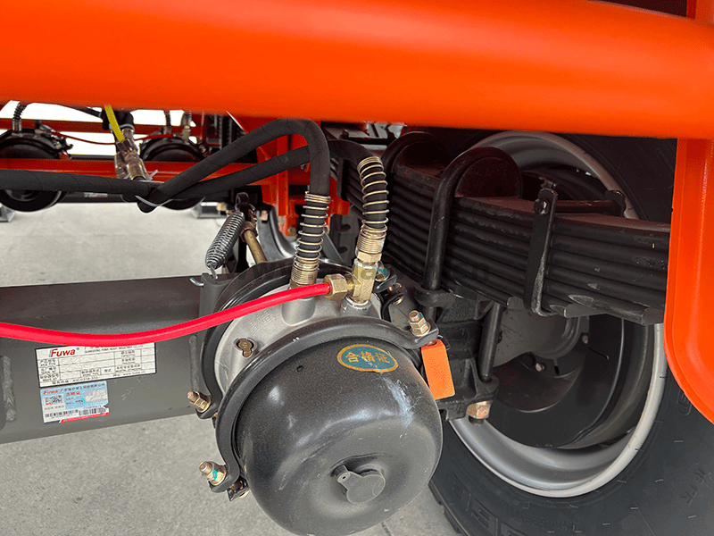 20 pieds 2 essieux &agrave; plat semi-trareler-4