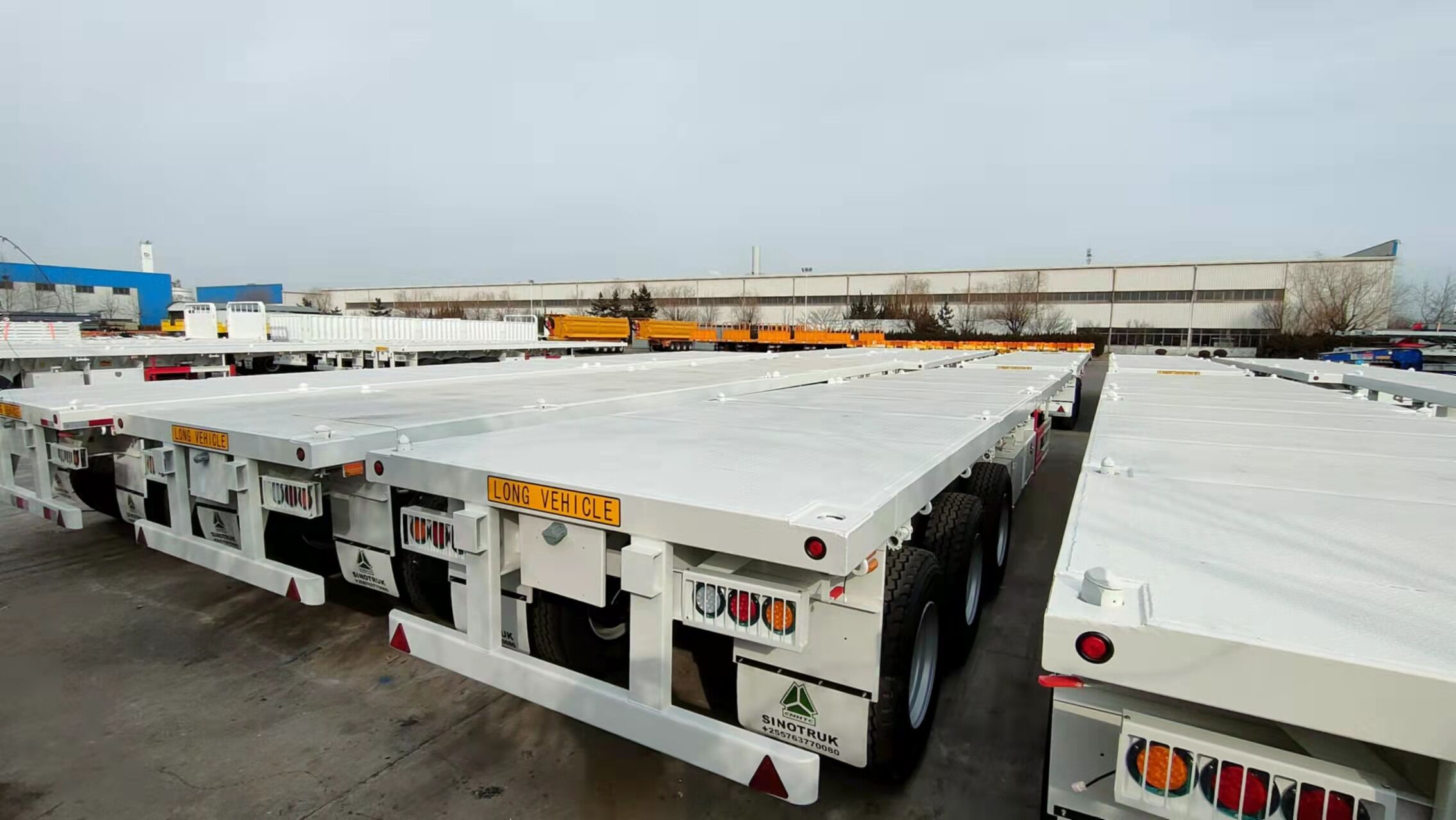 remorque de lit plat