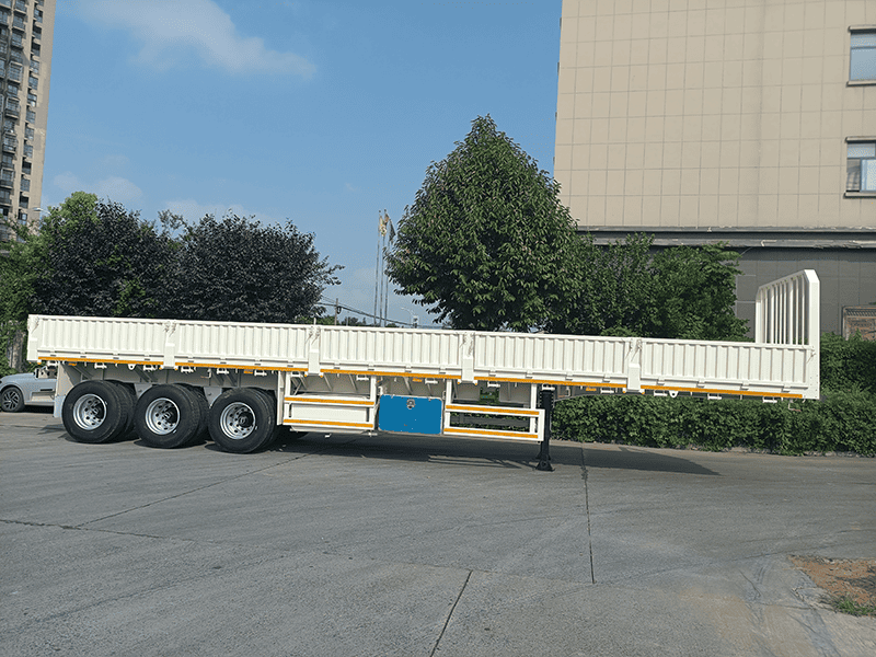 3 essieux semi-remorque de la paroi lat&eacute;rale de 40 pieds 1