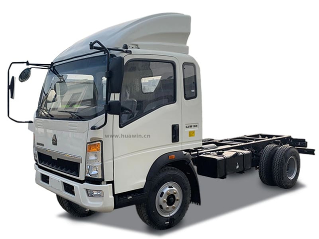 Sinotruk Howo 4 × 2 6 roues Light Duty 10T Cargo Châssis 