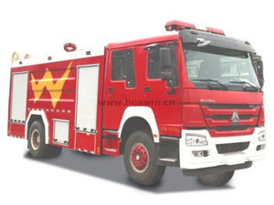 Howo 4x2 Water Spray Fire Fighting Tank Truck wiht 6cbm Water and 2cbm mousse